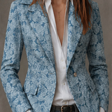 Estela | Blazer Entallado de Jacquard Cachemir