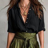 RIVER | SHIRT & MIDI SKIRT SET
