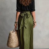 RIVER | SHIRT & MIDI SKIRT SET