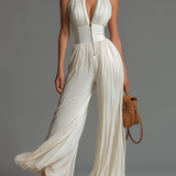 AURORA | PLEATED WIDE-LEG JUMPSUIT