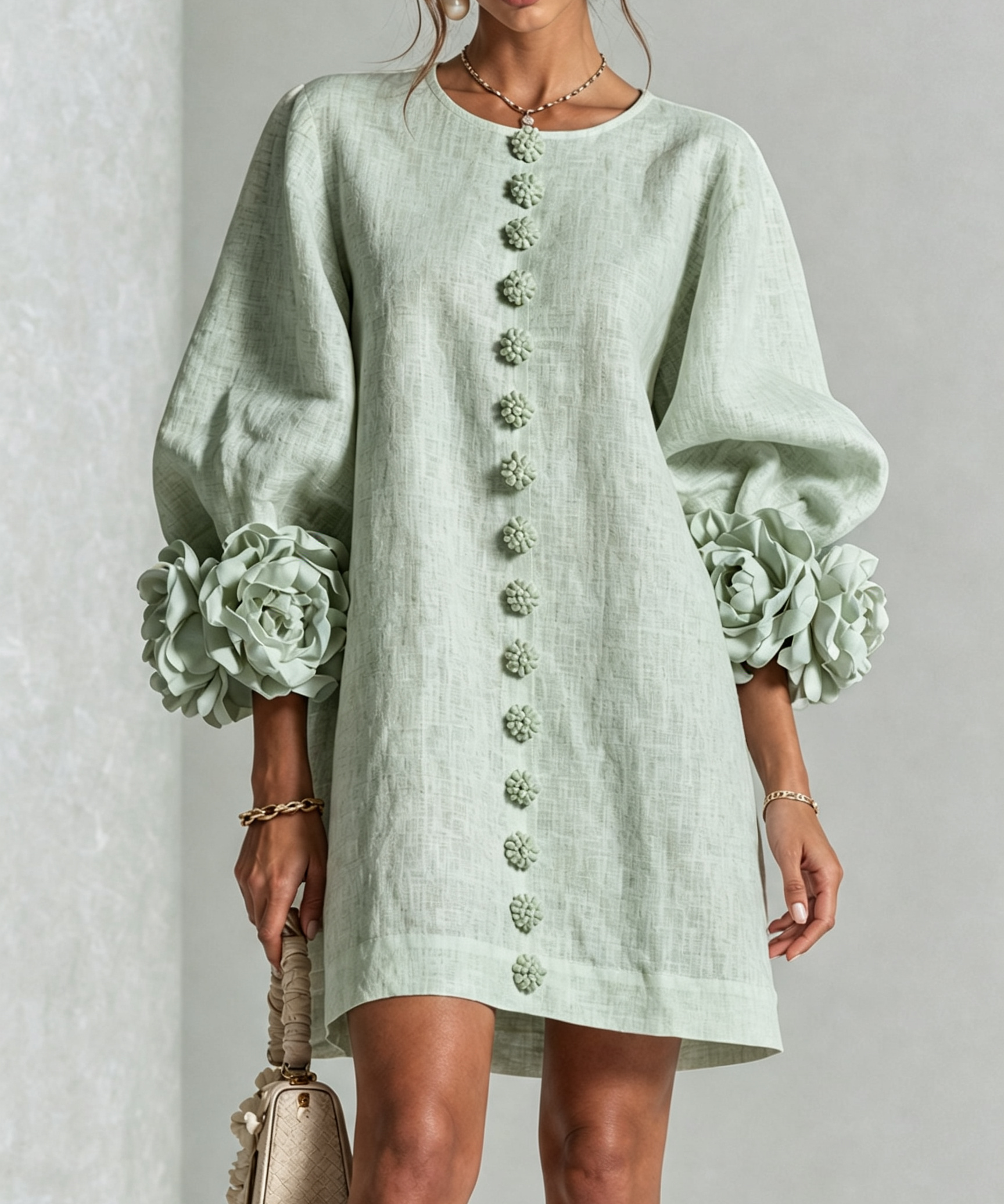 Rosalie - Button-Down Mini Dress
