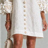 Rosalie - Button-Down Mini Dress