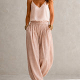 VALERIE | FLOWING THREE-PIECE PINK SET