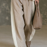 MAIA | RELAXED KHAKI WIDE-LEG PANTS SET