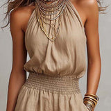 VALERIA | HALTER WIDE-LEG JUMPSUIT