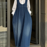 Veronica | Loose Denim Vest Dress