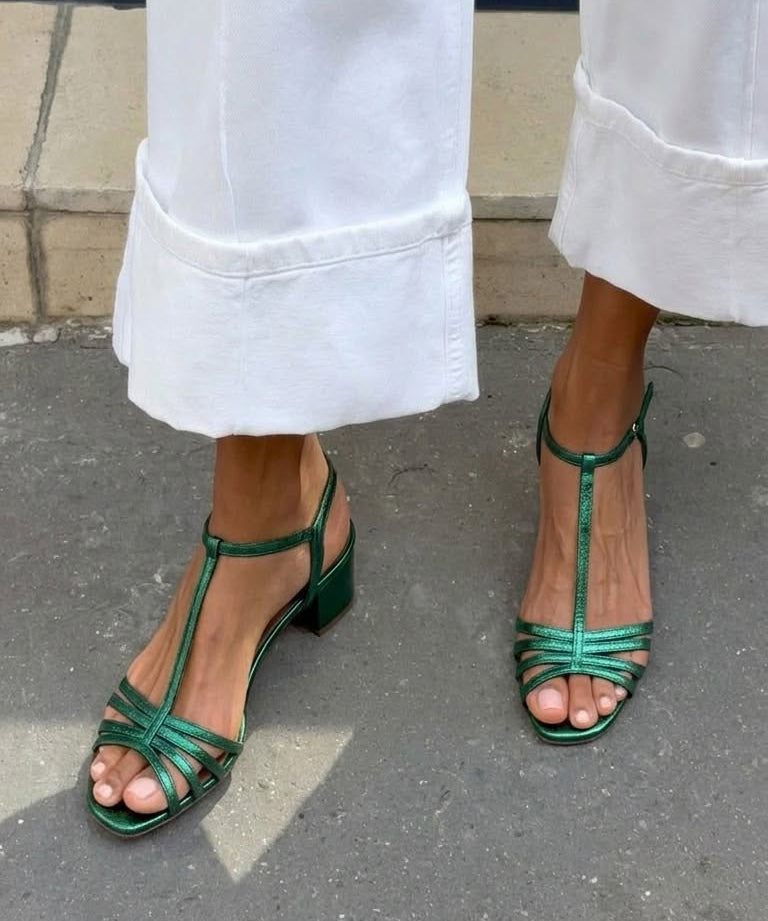 Allegra — Gold Sandals, Everyday Elegance
