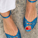 Isadora — Woven Gold Sandals