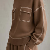 TALIA | SIGNATURE CONTRAST-STITCH TWO-PIECE SET