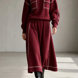 TALIA | SIGNATURE CONTRAST-STITCH TWO-PIECE SET
