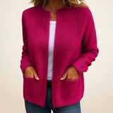 Amparo | Chaqueta de Punto con Cremallera y Bolsillos