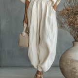 LUCIANA | OFF-SHOULDER LINEN BLEND SET