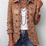 Candelaria | Chaqueta Floral Vintage con Volantes