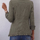 Amparo | Chaqueta Bordada con Volantes