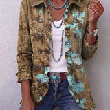 Gloria | Chaqueta Floral Degradado con Volantes