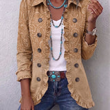 Begoña | Chaqueta Estampado Relieve con Volantes