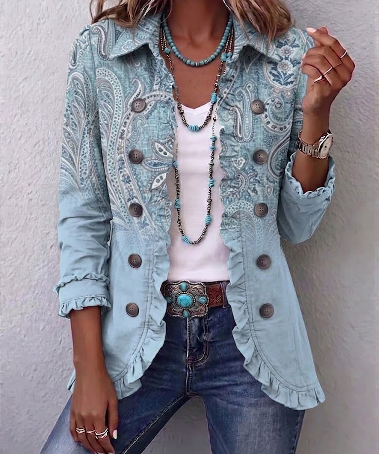 Asunción | Chaqueta Cachemira Vintage con Volantes