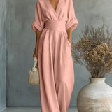 The Capella | V-Neck High-Waist Jumpsuit