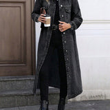 Maya | Stylish Long Denim Jacket